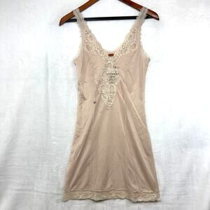 RARE Object Collectors Item DE Small Lace Pink Slip Dress Wearable Art Statement